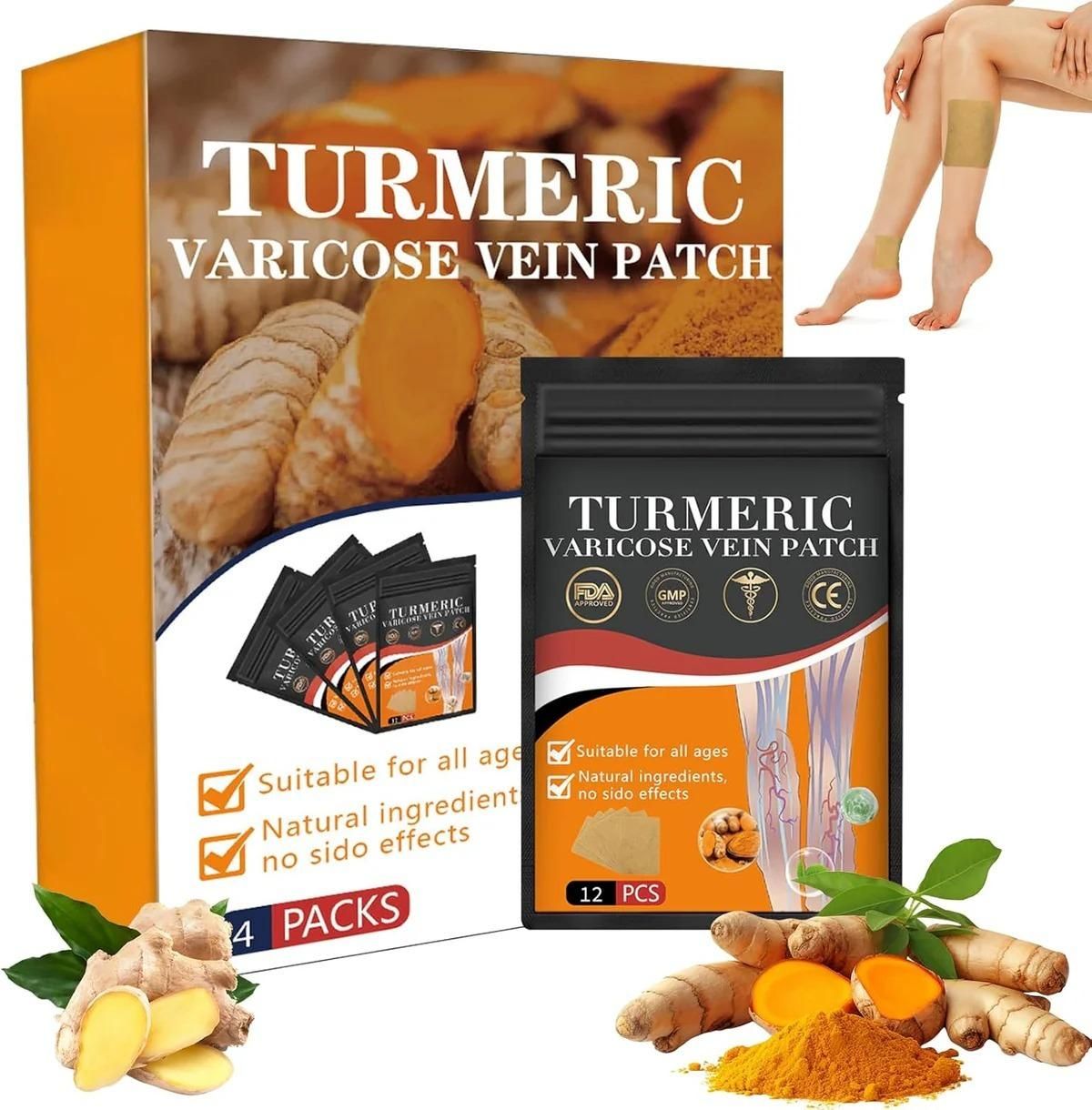 Instant Relief Varicose Vein Turmeric V Patch( 10 psc )
