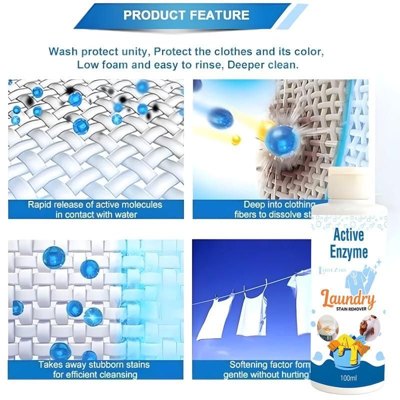 Active Enzyme Laundry Stain Remover (Buy 1 Get 1 Free)