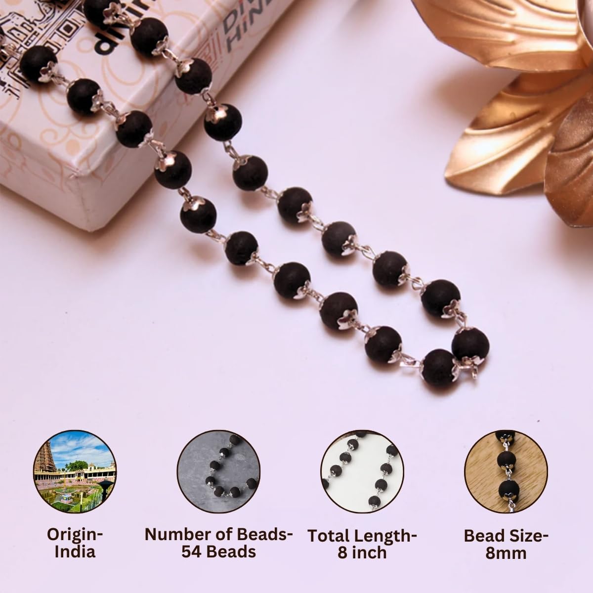 Original Ebony Wood Karungali Mala