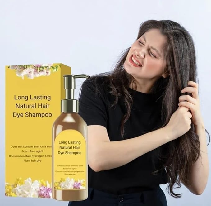 Long Lasting Natural Hair Dye Shampoo (Buy 1 Get 1 Free)
