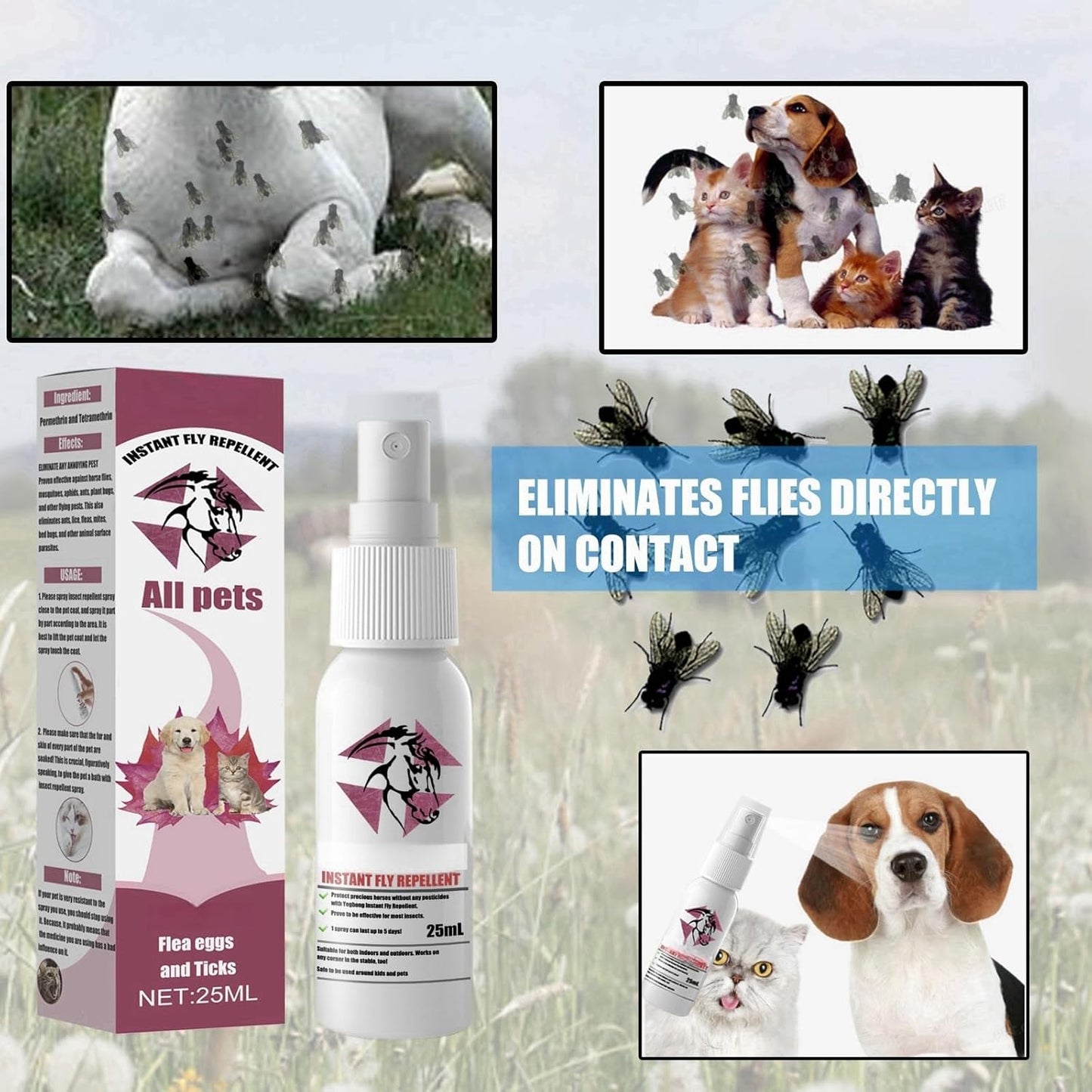Instant Flea Relief Spray (Buy 1 Get 1 Free)