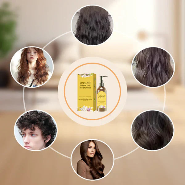 Long Lasting Natural Hair Dye Shampoo (Buy 1 Get 1 Free)