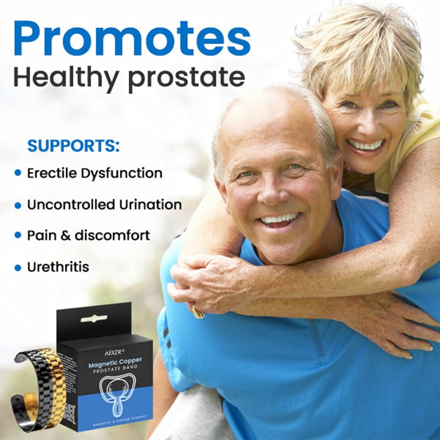 Magnetic MAX Copper Prostate Band