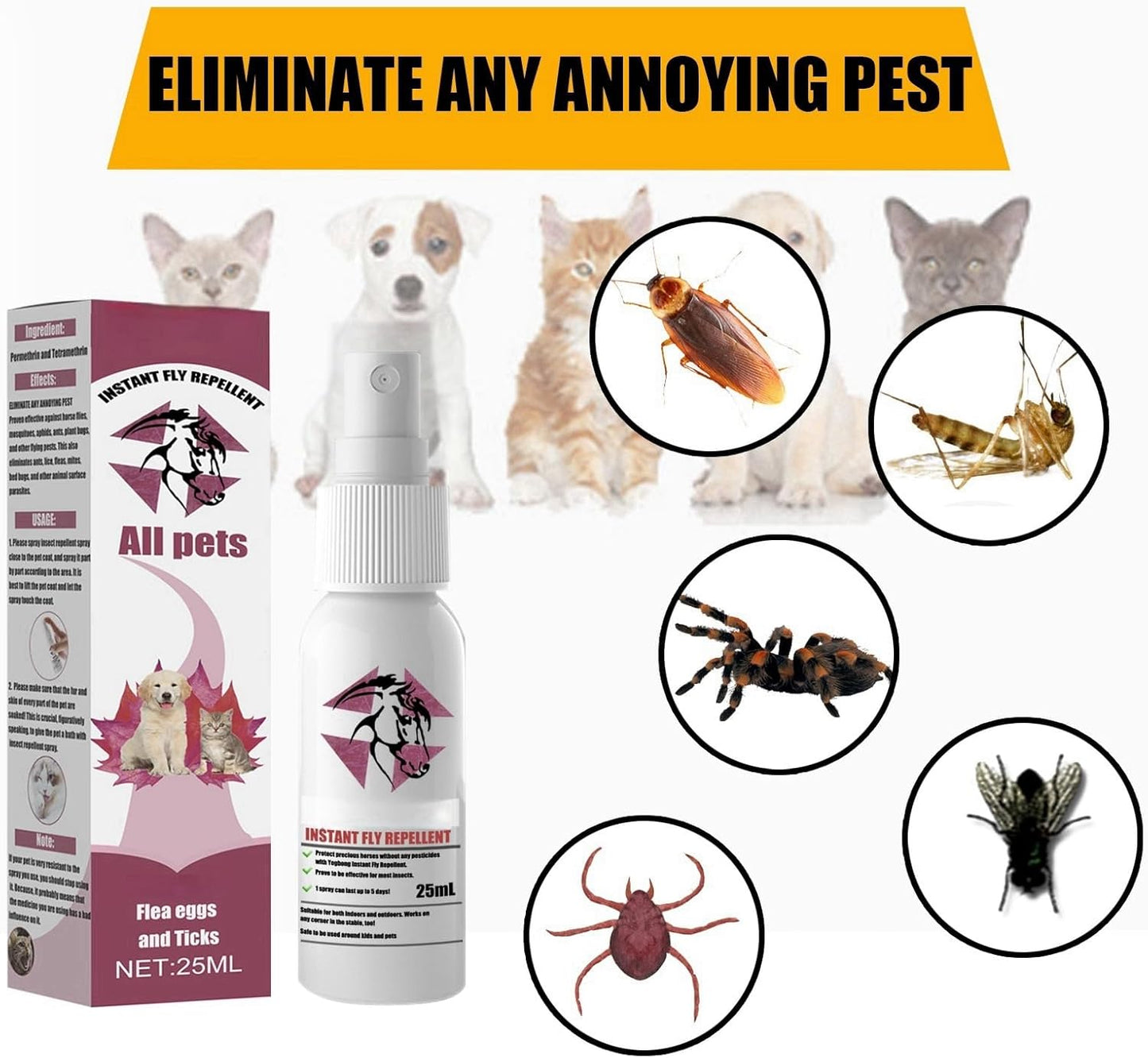 Instant Flea Relief Spray (Buy 1 Get 1 Free)