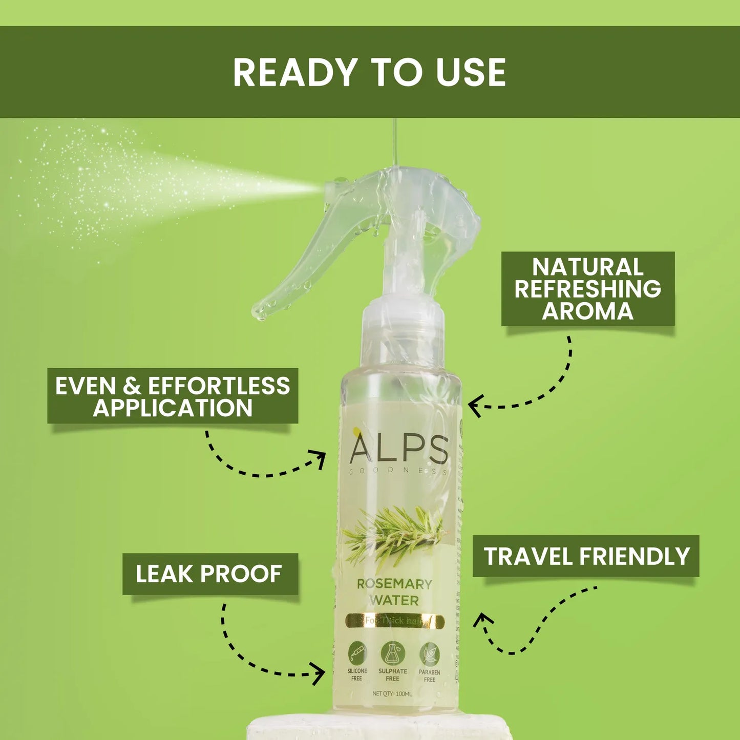 Rosemary Water Hair Regrowth Spray (Buy 1 Get 1 Free)