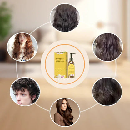 Long Lasting Natural Hair Dye Shampoo (Buy 1 Get 1 Free)